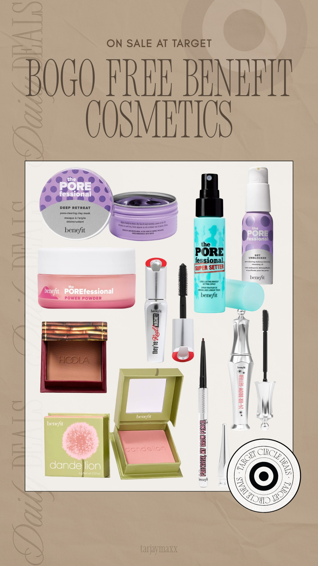 The biggest benefit cosmetics sale is finally here at target! right now you can get buy one get one free on your select favorites including the porefessional primer, hoola bronzer, and dandelion blush. this is the perfect time to stock up on your daily makeup essentials or try something new from the collection. I am obsessed with their brow pencils and setting sprays for a long lasting look! accolade crew neck pullover, chocolate brown outfit, date night outfits, dark wash denim, silver hardware, analog hobbies, valentines outfit women, knits and shawls, valentines day outfit women, vacation outfits beach, benefit cosmetics bogo, target circle deals, target beauty sale, makeup sale, bogo free makeup, benefit porefessional, hoola bronzer, dandelion blush, benefit mascara, target finds, beauty deals, viral makeup, makeup favorites, everyday makeup routine, beauty on a budget 

 #LTKNYFW #LTKValentine #LTKdayinmylife
