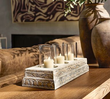 Aarya Wood Centerpiece | Pottery Barn (US)