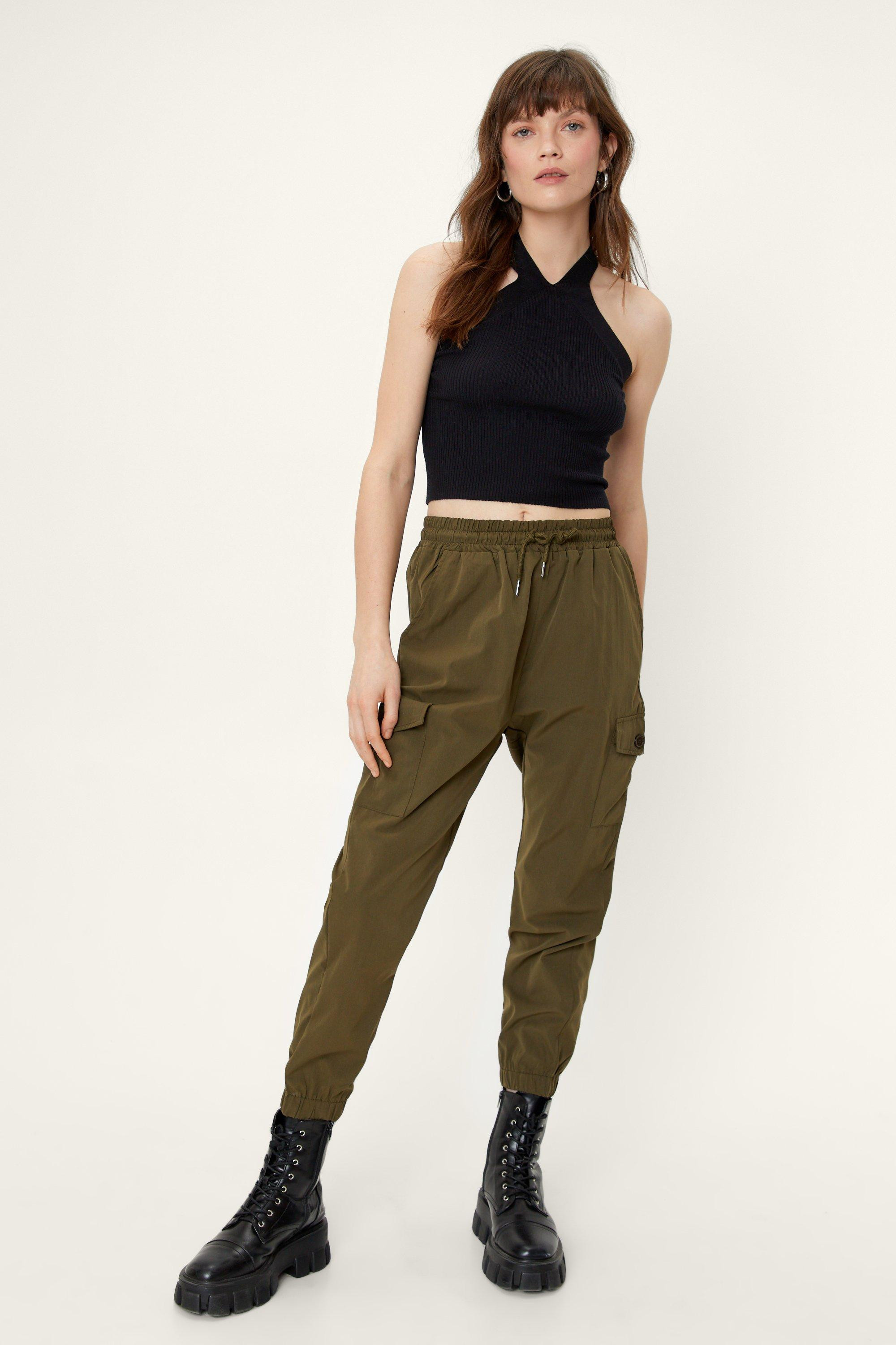 Knitted Ribbed Crossover Halter Top | Nasty Gal (US)