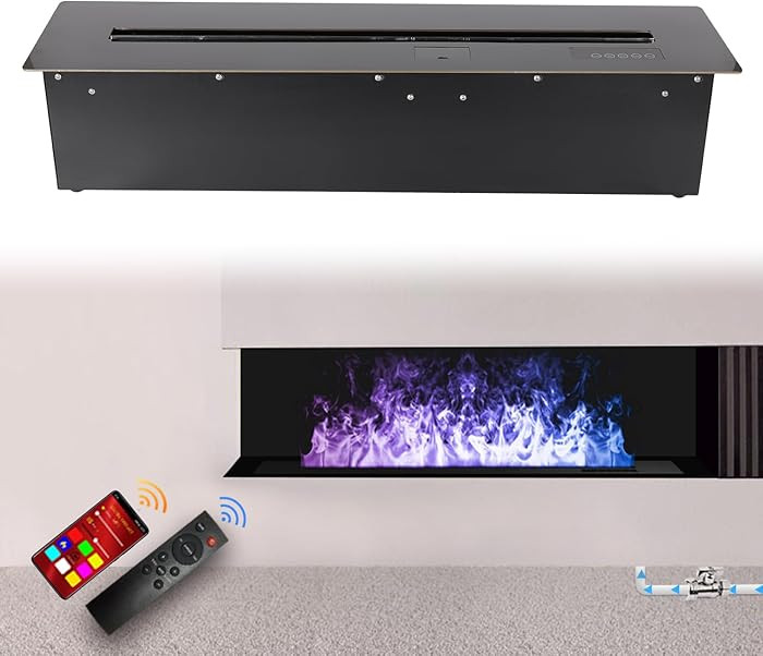 78.8" 3D Water Vapor Fireplace, Recessed Electric Fireplace, Vapor Fireplace | Amazon (US)