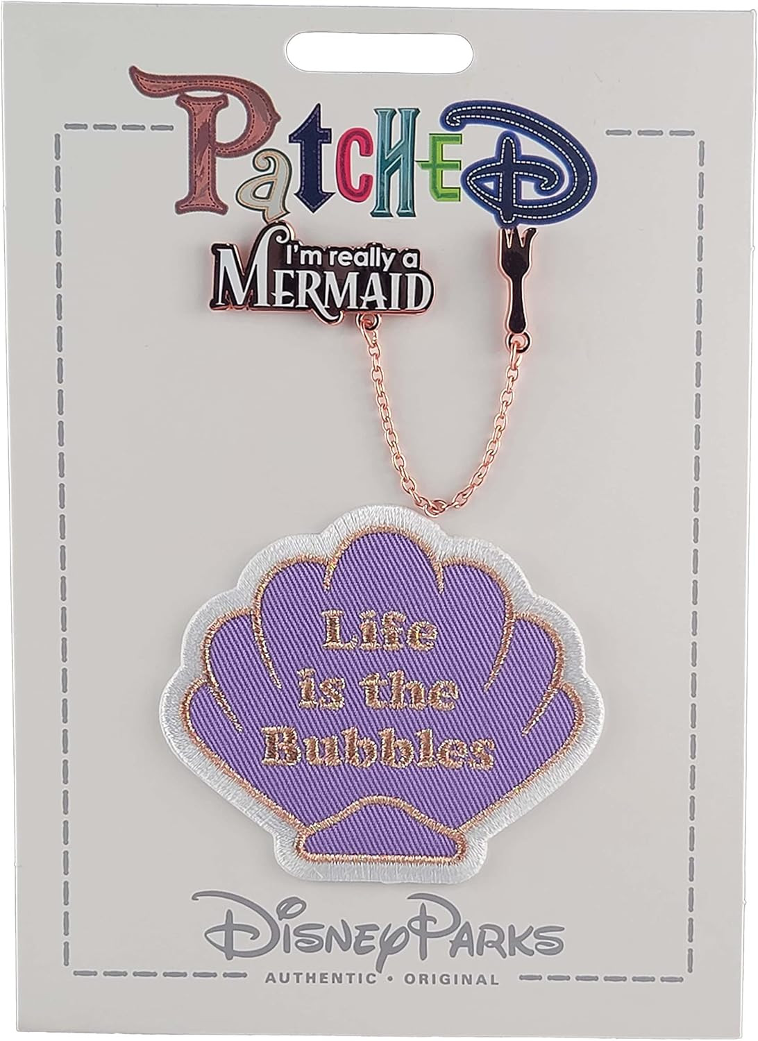 Disney Parks - PatcheD - Little Mermaid - Life is the Bubbles Patch and I'm Really a Mermaid Flai... | Amazon (US)