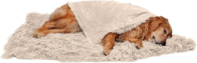Furhaven Waterproof Throw Blanket for Dogs & Indoor Cats, Washable - Shaggy Plush Calming Long Fa... | Amazon (US)