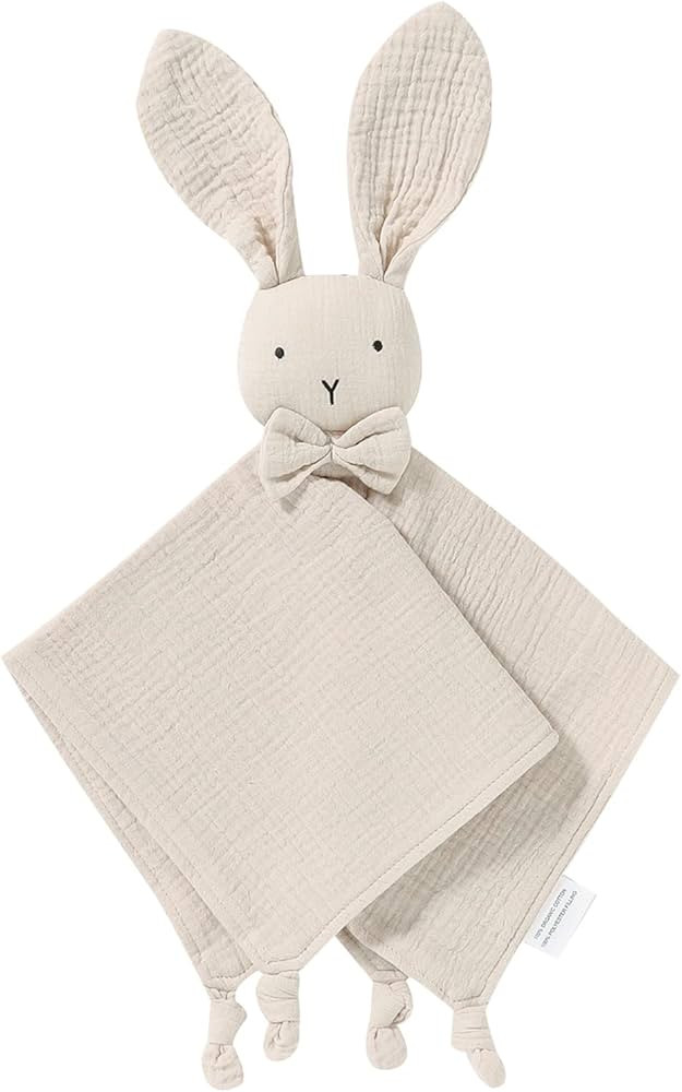 LAWKUL Baby Lovey Organic Cotton Muslin Soft Security Blankets Comfy Lovie for Infant Boy Girls U... | Amazon (US)