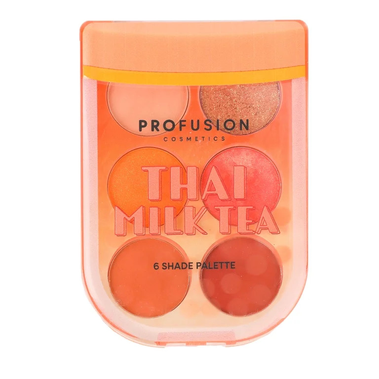 Profusion Cosmetics I Heart Boba 6 Shade Palette - Thai Milk Tea 0.2 oz | Walmart (US)
