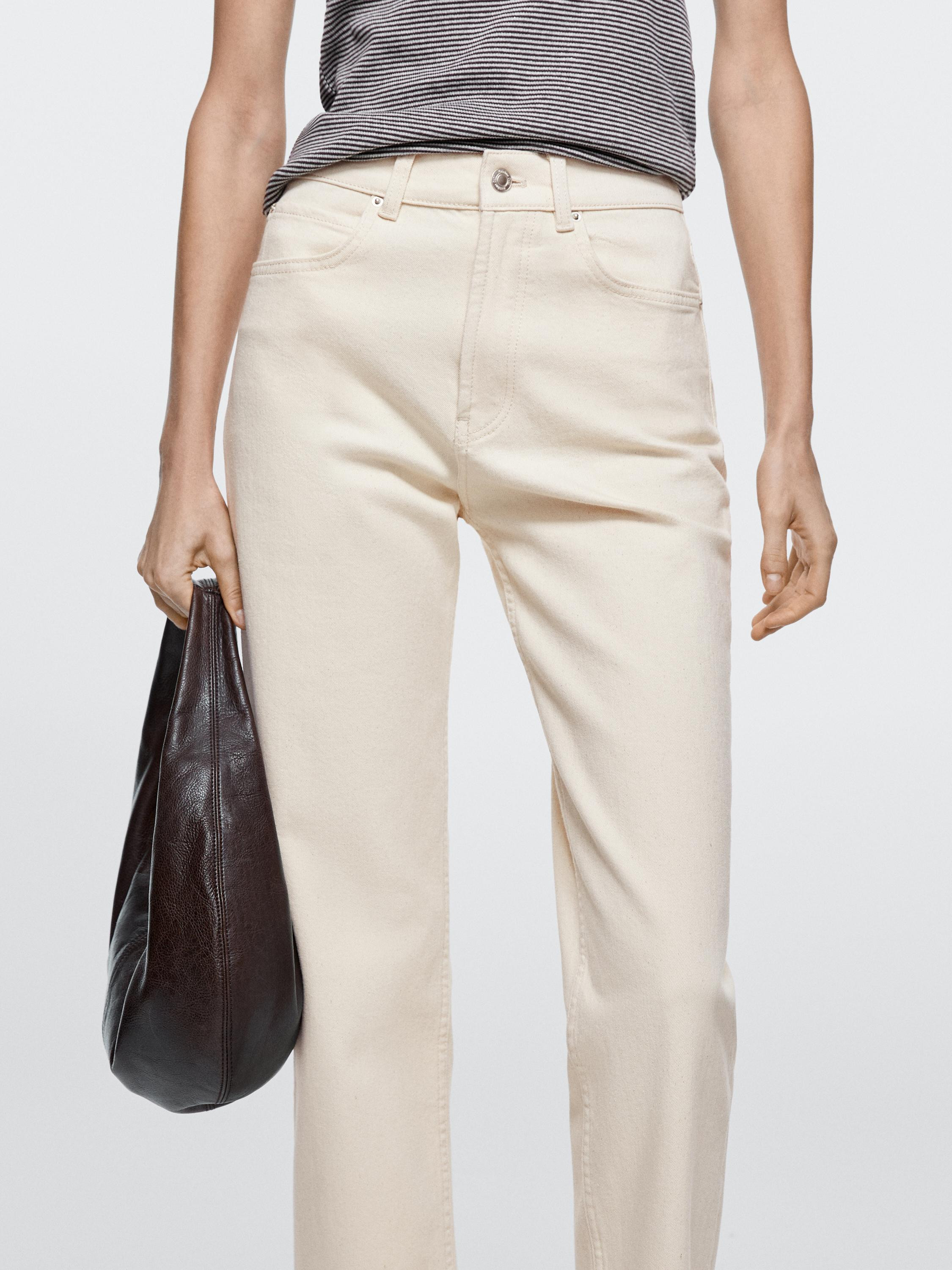 Mid-rise straight-leg jeans | Massimo Dutti UK