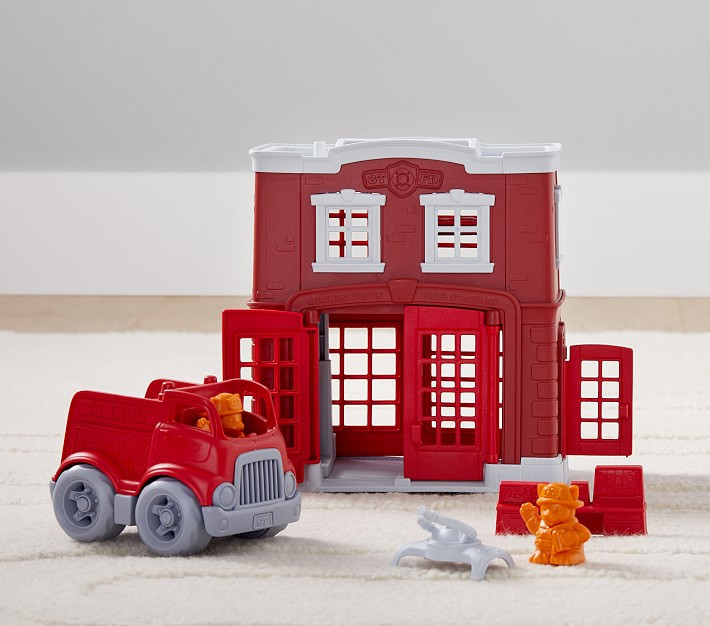 Green Toys® Fire Station Playset | Pottery Barn Kids