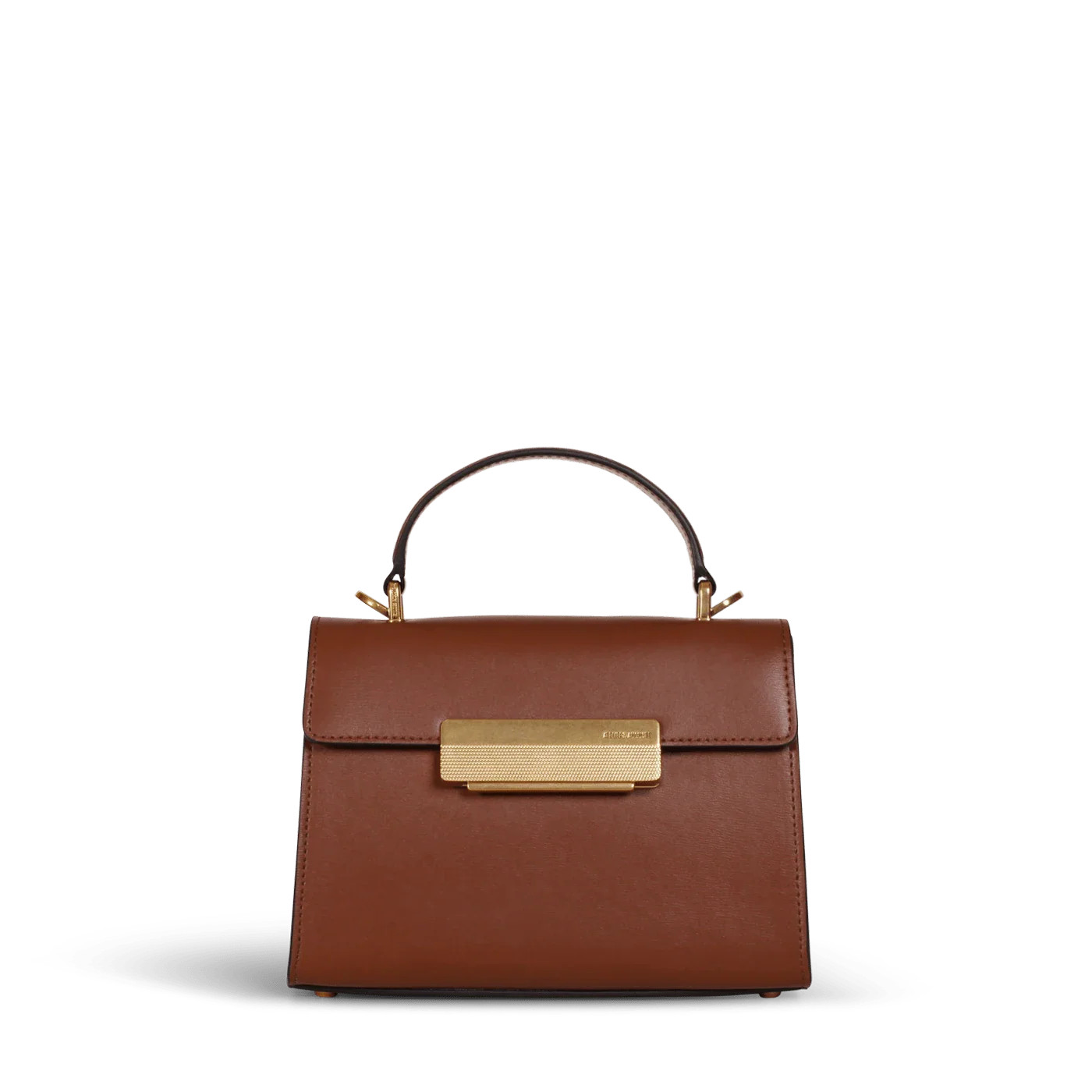 Mini Capucine Gold Edition - Tan Box Leather | ATELIERS AUGUSTE