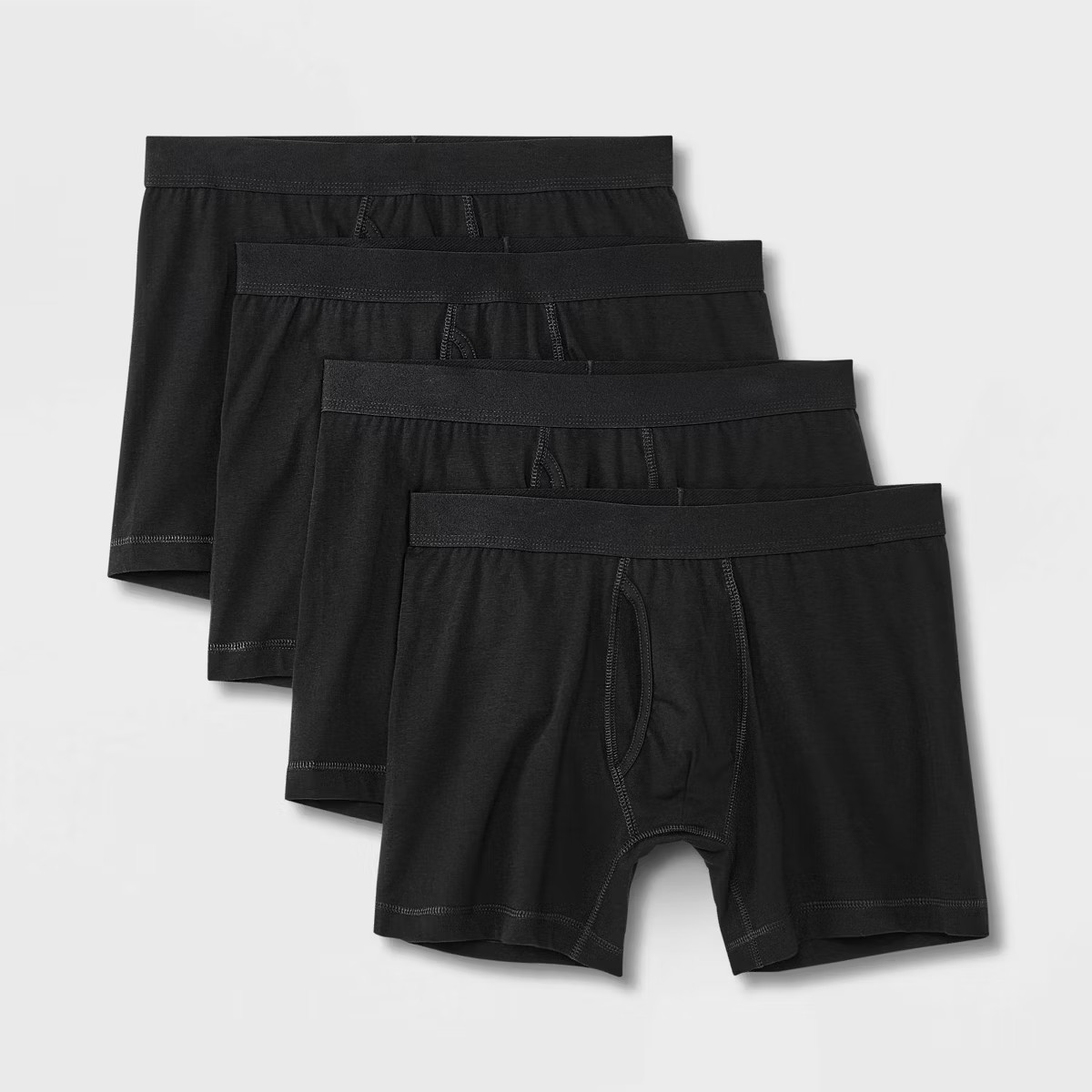 Men's Support Pouch Boxer Briefs 4pk - Goodfellow & Co™ Black XXL | Target