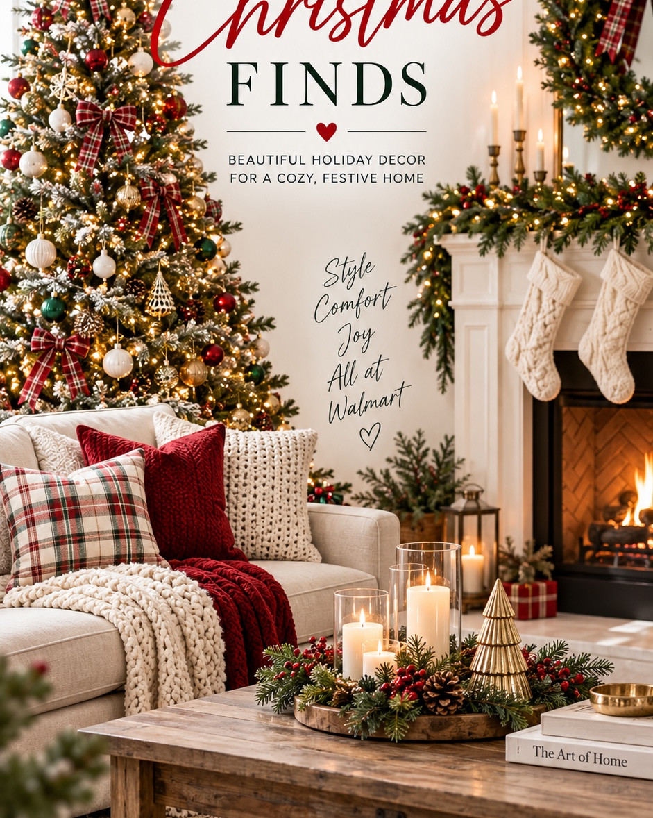 🎄 Walmart Christmas Finds 🎄

I pulled together some of my favorite Walmart holiday finds for a cozy, classic Christmas home. ❤️ From festive pillows and throws to trees, greenery and those little decorating touches that make a room feel extra special for the season.

Beautiful Christmas style doesn’t have to come with a designer price tag! I’ve linked all of these Walmart finds here so you can shop the collection in one place.

Save this for your holiday decorating! 🎄🏠❤️

#WalmartFinds #ChristmasDecor #HolidayDecor #ChristmasHome #WalmartChristmas

#LTKSeasonal