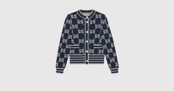 GG cotton jacquard cardigan | Gucci (US)