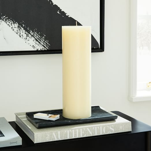 Unscented Wax Pillar Candle | West Elm (US)