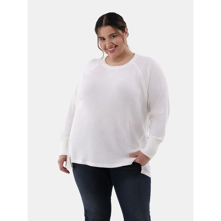 Terra & Sky Women’s Plus Thermal Tunic Top, 2-Pack, Sizes 0X-5X | Walmart (US)