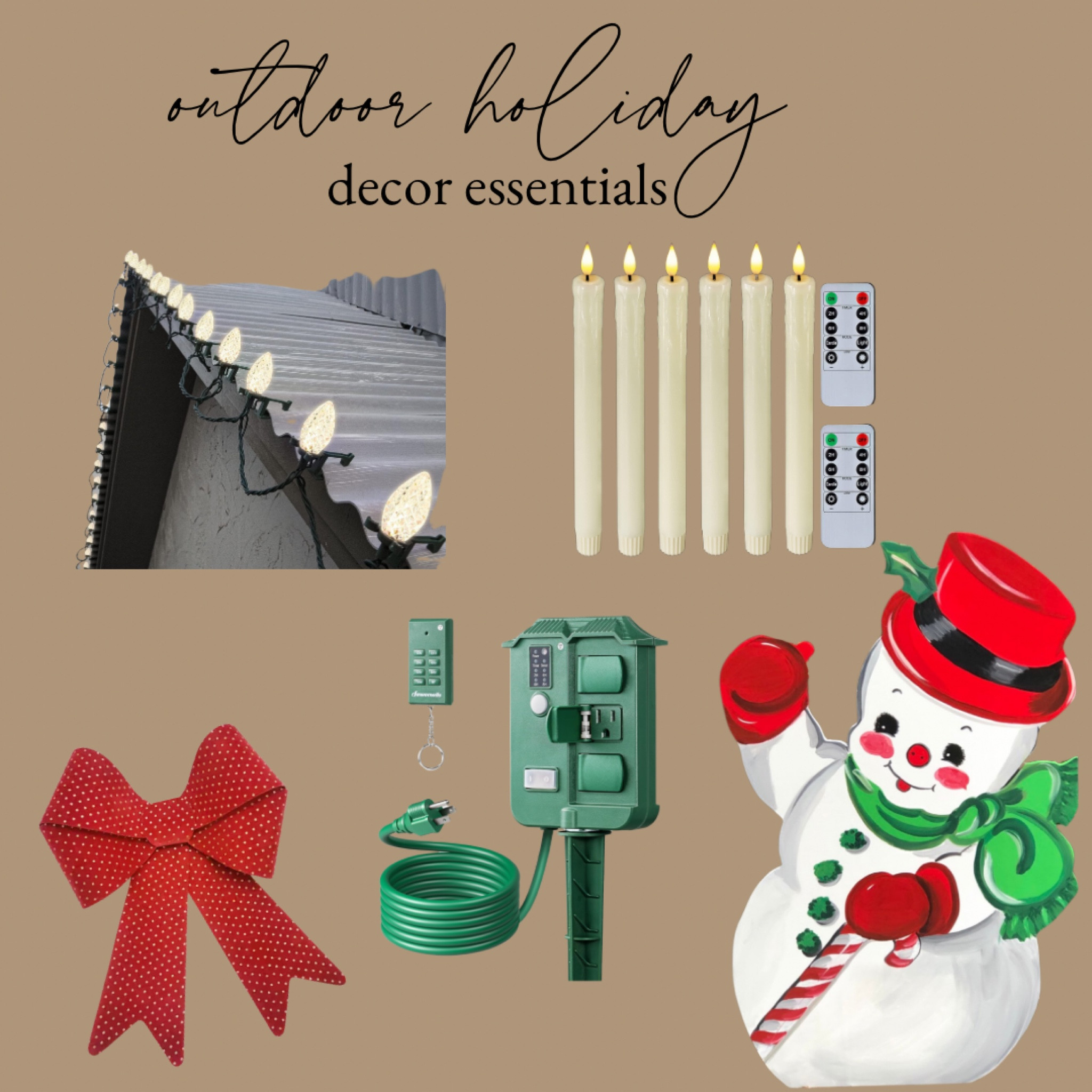 Outdoor Christmas holiday decor essentials 

#LTKhome #LTKHoliday #LTKSeasonal