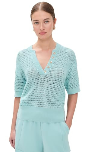 Varley Women's Callie Knit Top, Porcelain Blue, XS | Amazon (US)