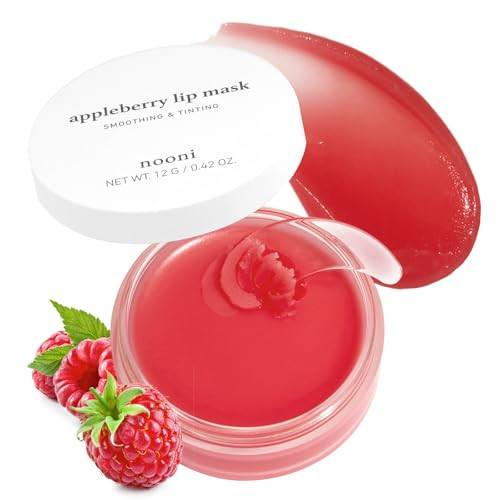 NOONI Vegan Appleberry Lip Mask Overnight – Hydrating Lip Balm & Butter with Shea Butter & Vitamins | Soothing Moisturizer, Softening Treatment for Dry Lips, Gifts For Women, 0.42 oz | Amazon (US)