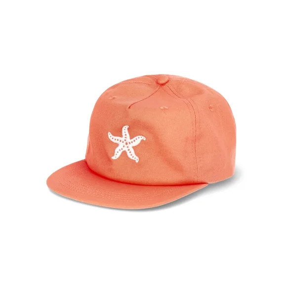 No Boundaries Flat Brim Baseball Hat, Women's, Coral | Walmart (US)