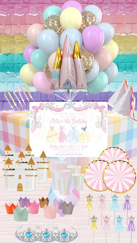 Princess birthday party decorations & inspiration!! #princessbirthday #girlsbirthday #princessparty 

#LTKfamily #LTKkids