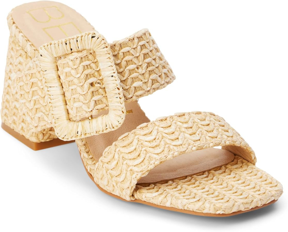 BEACH by Matisse Womens Lucy Block Casual Sandals Casual High Heel 3" & Up - Beige | Amazon (US)