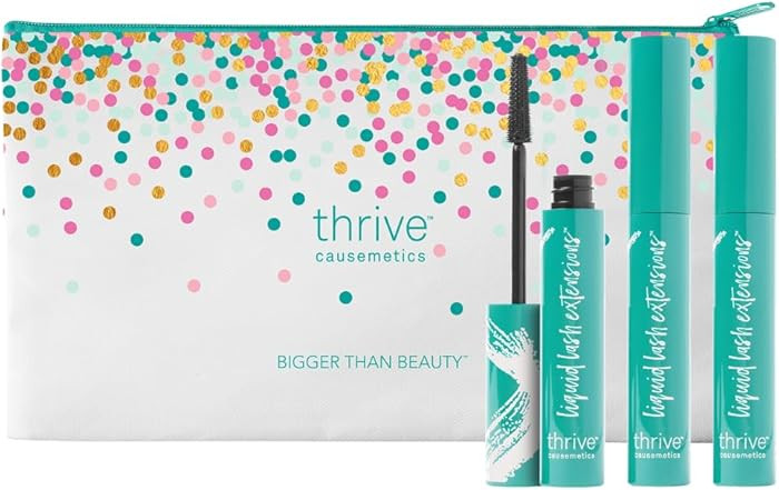 Thrive Causemetics Liquid Lash Extensions Mascara 3 Pack, Tubing Thrive Mascara Lengthening, Make... | Amazon (US)