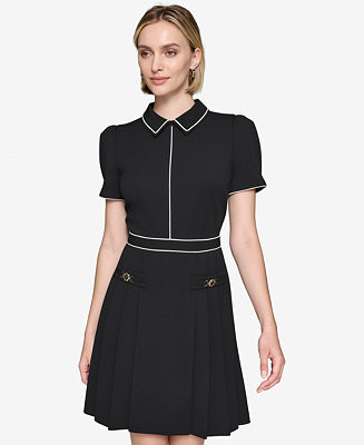 Women's Pleated-Skirt Dress | Macy's