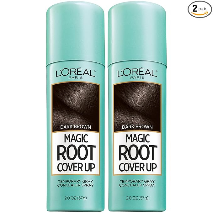 L'Oreal Paris Root Cover Up Temporary Gray Concealer Spray Dark Brown 2 Oz (Pack of 2) (Packaging... | Amazon (US)