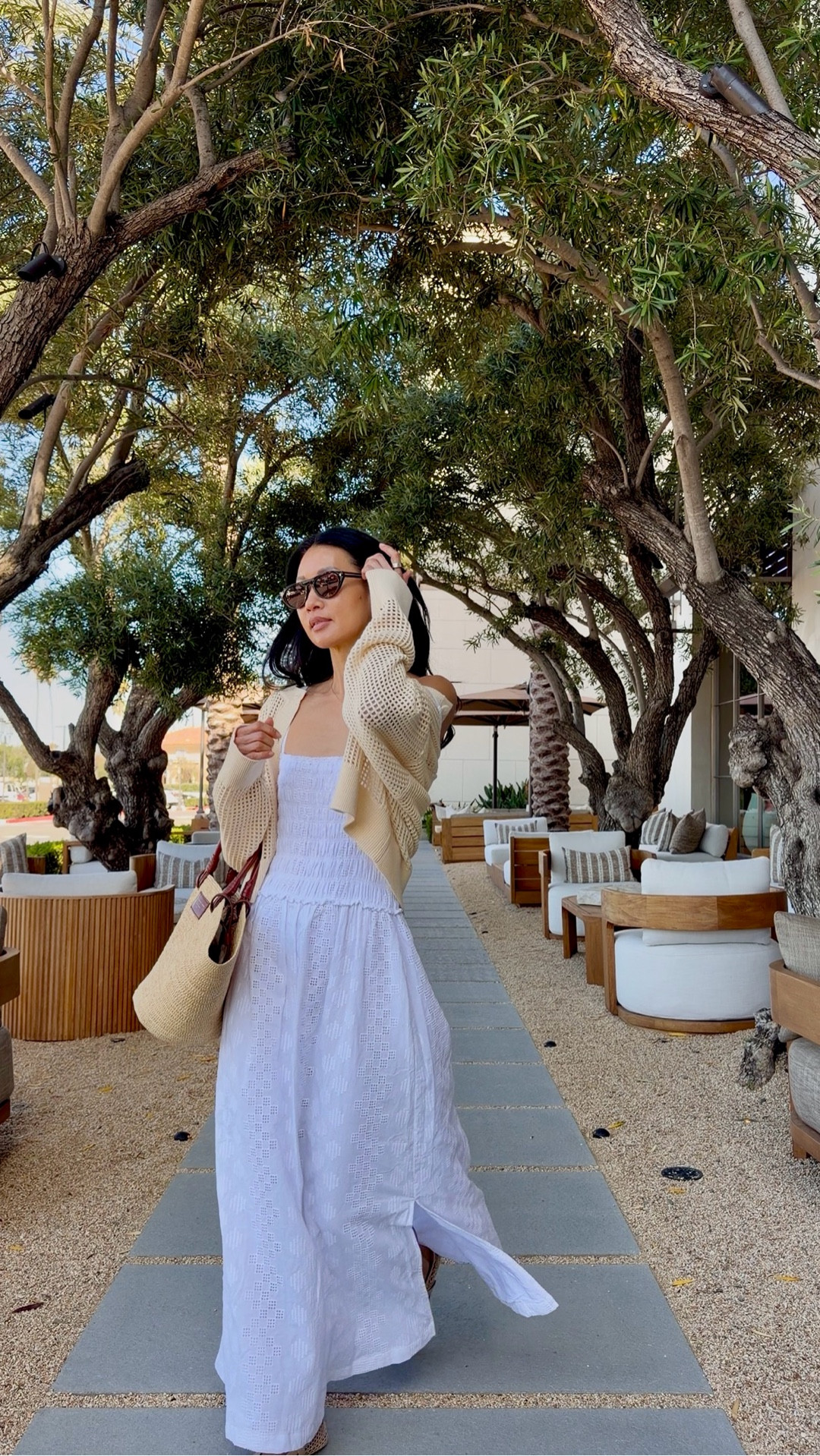 Excited for summer eyelet maxi dresses and straw bags.

Wearing @splendidla and carrying @sezane. Sunnies and shoes are from Amazon. Sizing and exact links: 

spring maxi dress cardigan splendid summer dress spring style casual outfit white dress Amazon fashion 

#LTKPetite #LTKOver40 #LTKootd