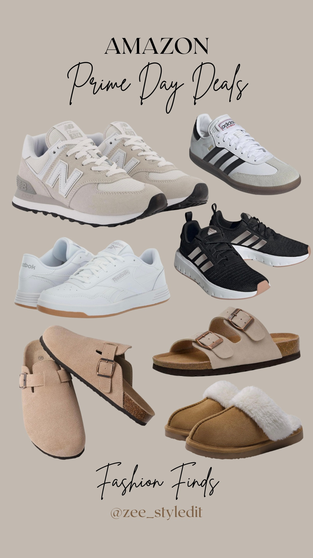 🛍️ Amazon Prime Deal Days: Fashion Finds! 🎉
Step into style and comfort with these amazing footwear deals.
👟 New Balance Women's 574 Core Sneakers: Timeless design meets everyday comfort—perfect for any outfit.
👟 Reebok Women's Court Advance Sneakers: Stylish and functional, these kicks are great for all-day wear.
🌞 CUSHIONAIRE Lane Cork Footbed Sandals: Comfort meets chic style with these versatile sandals.
👟 adidas Women's Swift Run 23 Sneakers: Lightweight and trendy, these sneakers are a must-have. 
👟 adidas Unisex-Adult Samba Indoor Sneakers: Classic style for both indoor and outdoor fun! 
👡 KIDMI Suede Clogs with Arch Support: Comfort and style combined for your everyday adventures. 
🥿 Litfun Fuzzy Memory Foam Slippers: Perfect for cozying up at home, these slippers are a winter essential.
Don’t miss out on these stylish finds—your feet will thank you! ✨
 #AmazonPrimeDays #FootwearDeals #StyleEssentials

#LTKSaleAlert #LTKU #LTKxPrimeDay
