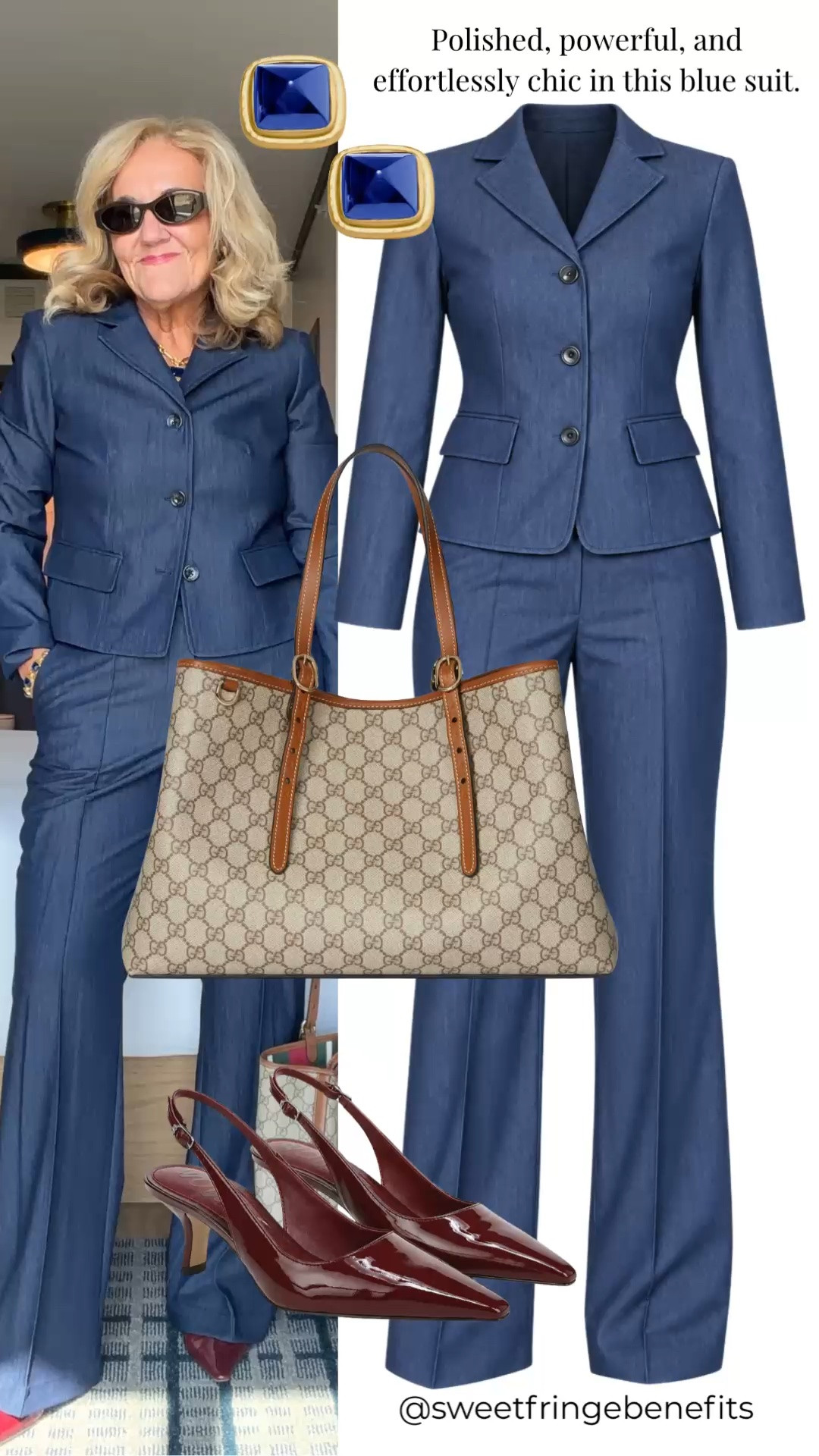 This blue suit is such a polished, easy outfit, and I’m wearing a size 8 in both the jacket and pants.

#LTKgrwm #LTKootd #LTKdayinmylife