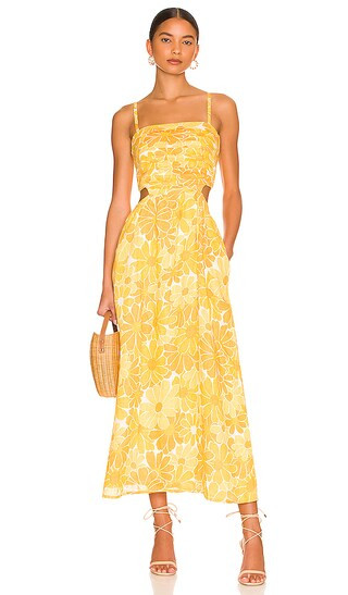 Jamaica Midi Dress in Marigold Canaria Floral | Revolve Clothing (Global)