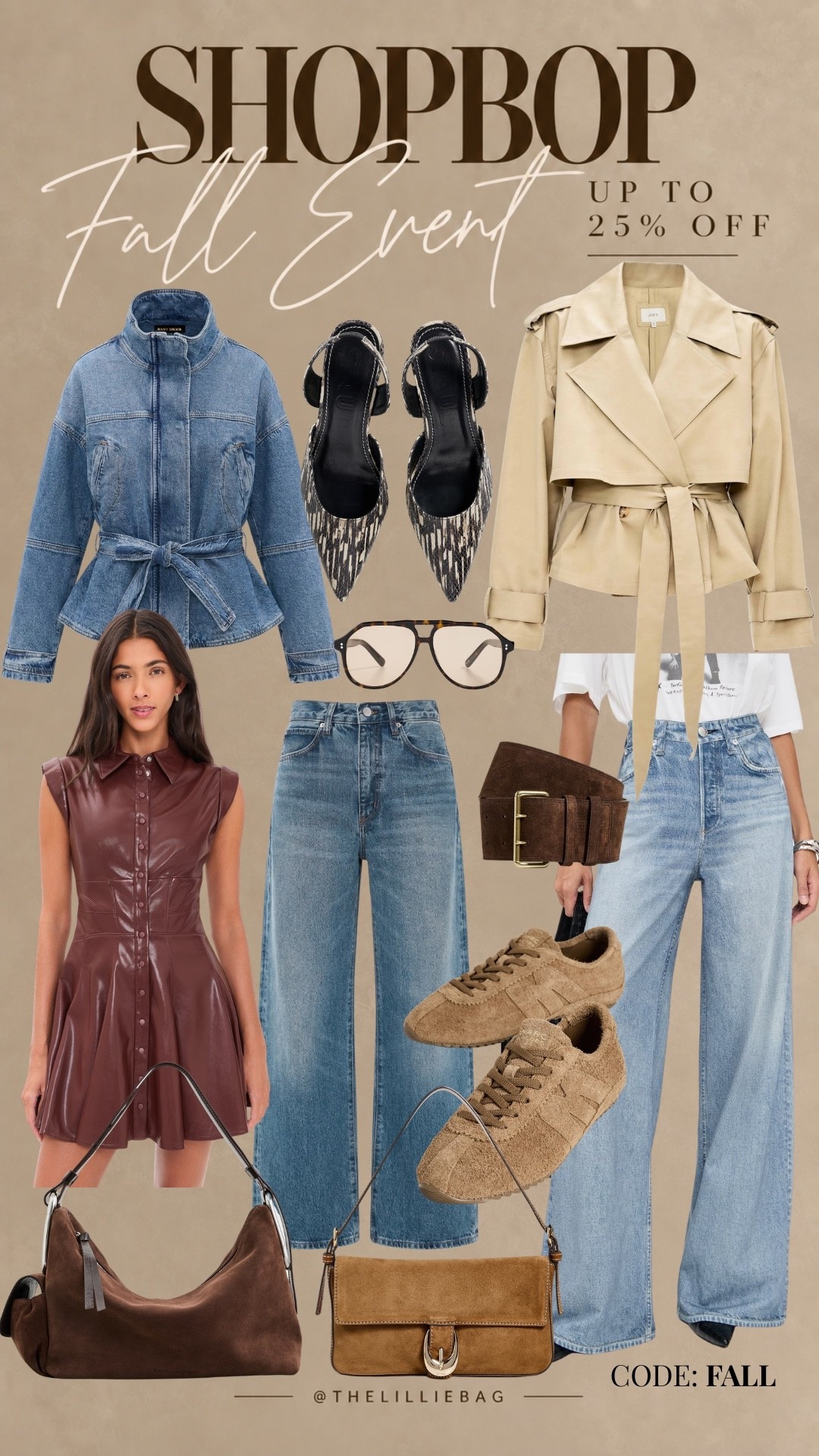 Shopbop’s Fall Event is HERE 🍂🤎 Get up to 25% OFF with code FALL — including fall denim, suede bags, trending sneakers, jackets + those elevated pieces that make an outfit. I’d definitely check your wishlist before sizes start going! 👀🛍️

CODE: FALL

Shopbop sale. Over 40. Fall event. Jeans. Belts.

#LTKSeasonal #LTKSaleAlert #LTKOver40