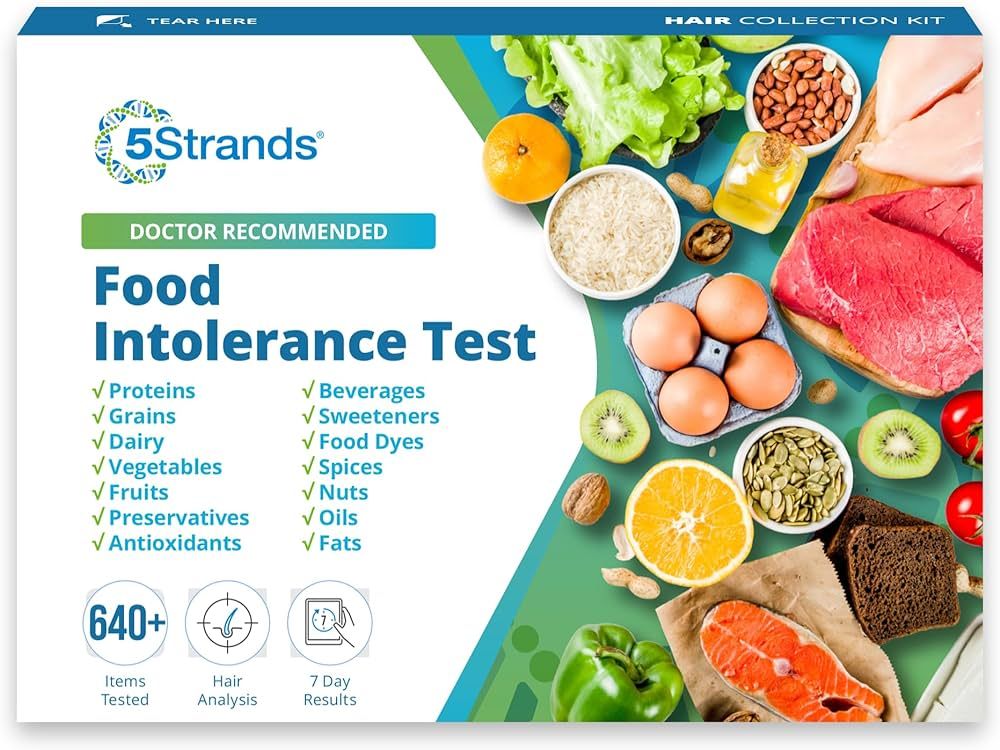 5Strands Food Intolerance Test, 650 Items Tested, Food Sensitivity at Home Test Kit, Accurate Hai... | Amazon (US)
