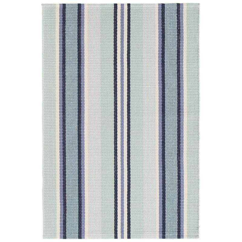 Barbados Stripe Handwoven Cotton Rug | Annie Selke