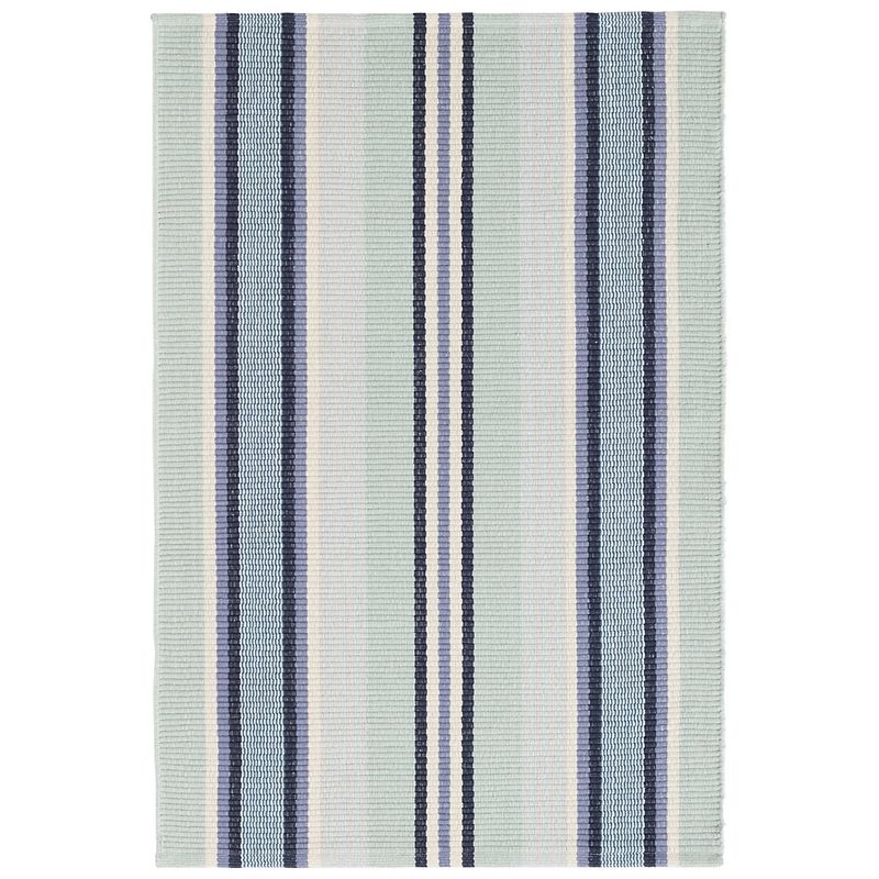 Barbados Stripe Handwoven Cotton Rug | Annie Selke