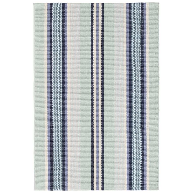 Barbados Stripe Handwoven Cotton Rug | Annie Selke