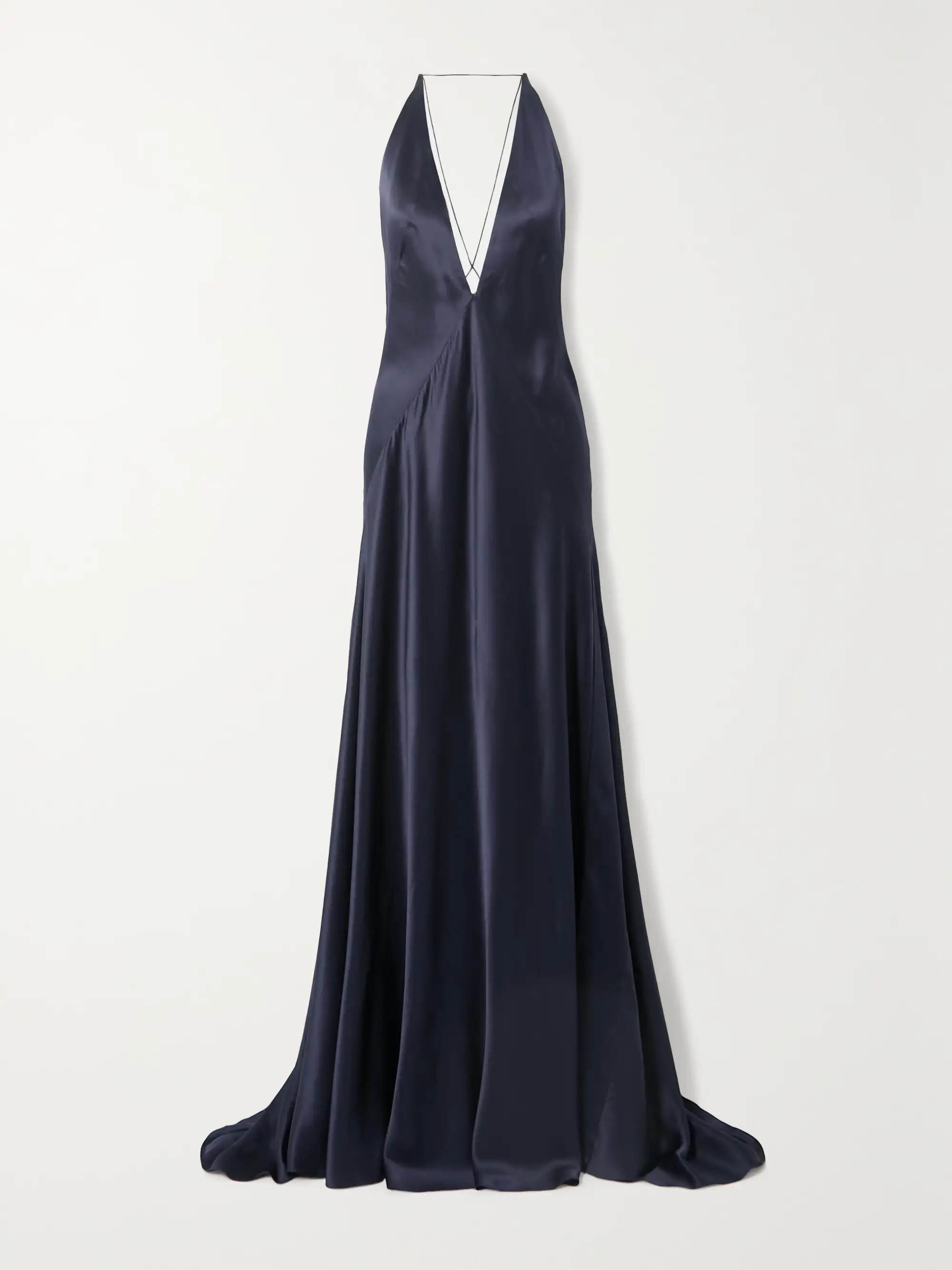 Alexandra open-back silk-satin gown | NET-A-PORTER (US)