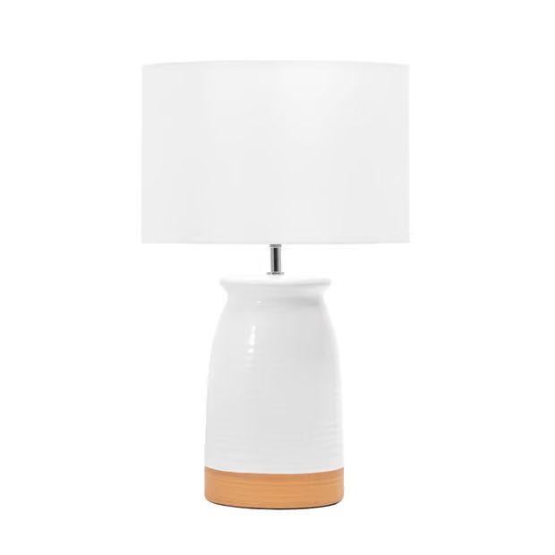 White 25-inch Classic Ceramic Urn Table Lamp | Rugs USA