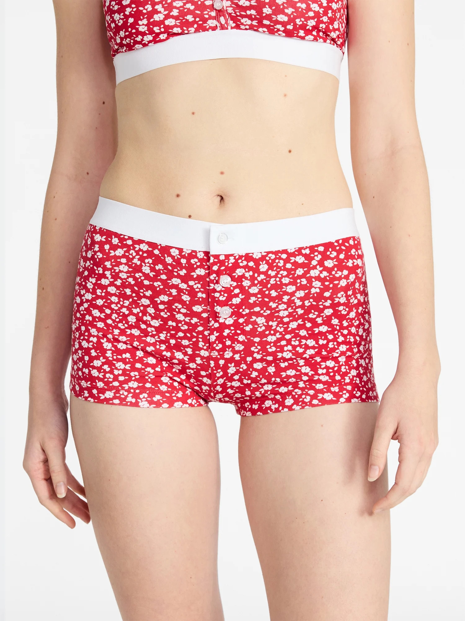 No Boundaries Women's Cotton Jersey Boyshort Panties, Sizes XS-XXXL | Walmart (US)