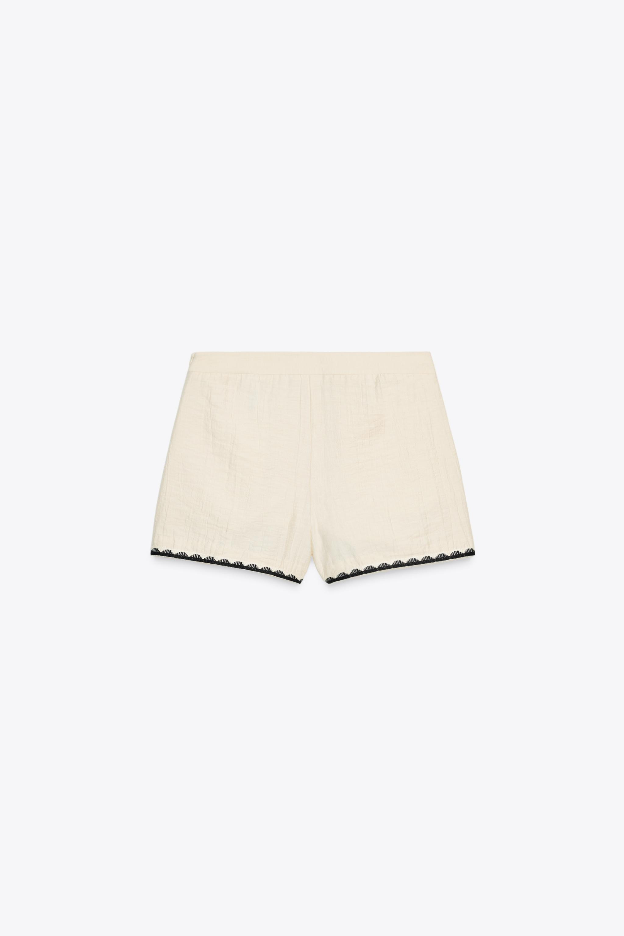 EMBROIDERED BERMUDA SHORTS | Zara UK