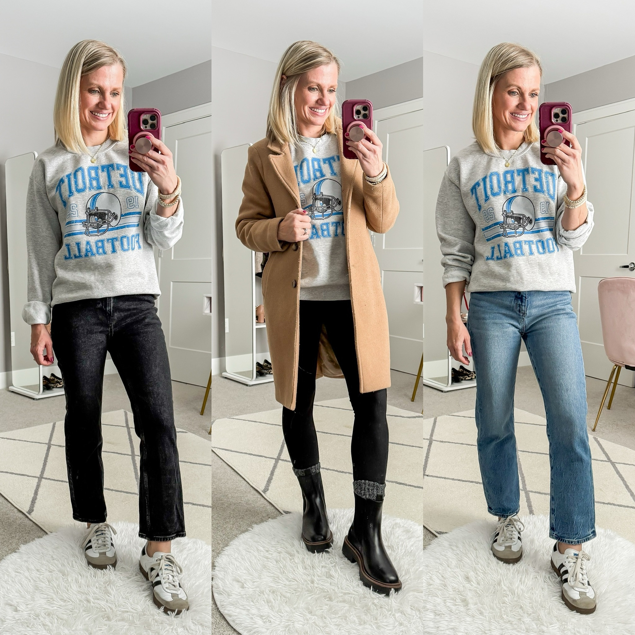 Winter mom capsule wardrobe outfits! More sizing and styling details can be found at thriftywifehappylife.com! 

#LTKStyleTip #LTKSeasonal #LTKOver40