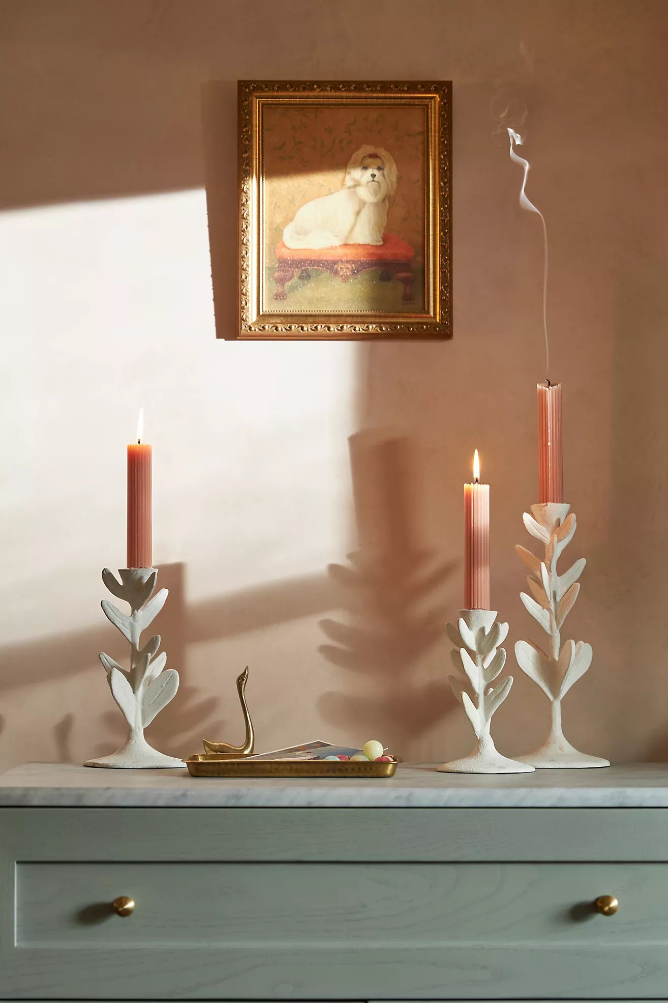 Flora Taper Candlestick | Anthropologie (US)