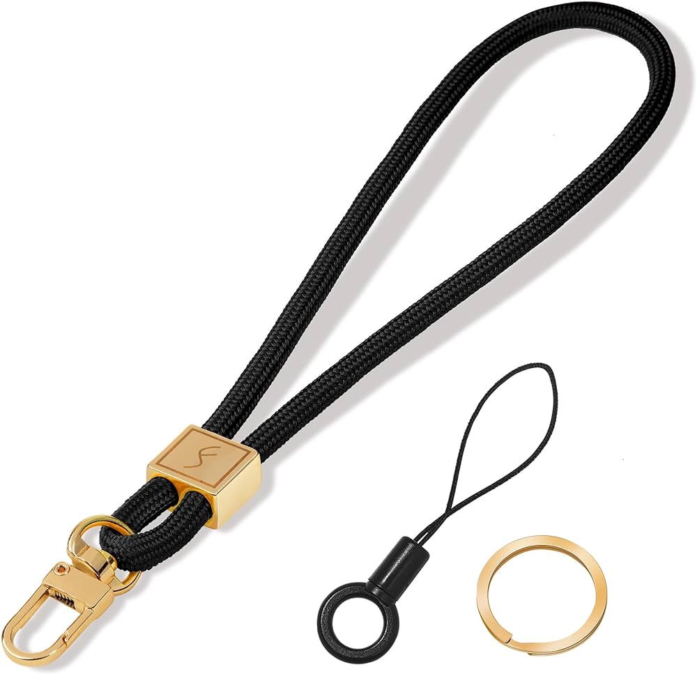 Keychain Wristlet lanyard, Cute Key Chain Holder, Upgraded Woven Wrist Lanyard for Keys, Wristlet... | Amazon (US)
