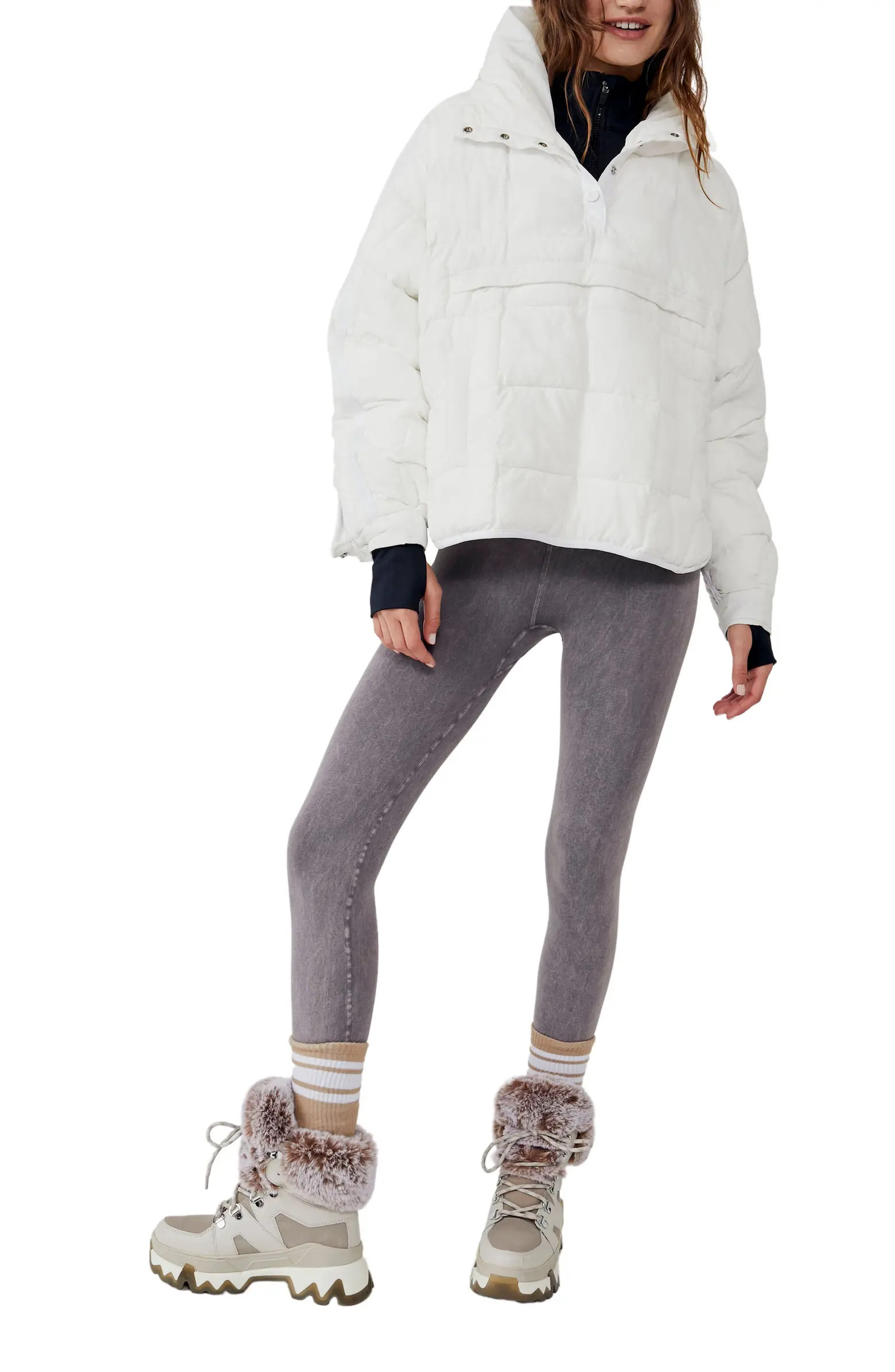Free People FP Movement Pippa Water Resistant Packable Pullover | Nordstrom | Nordstrom