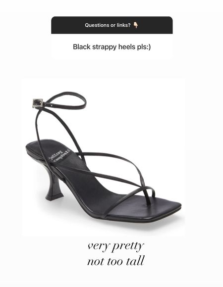 Black strappy heel 