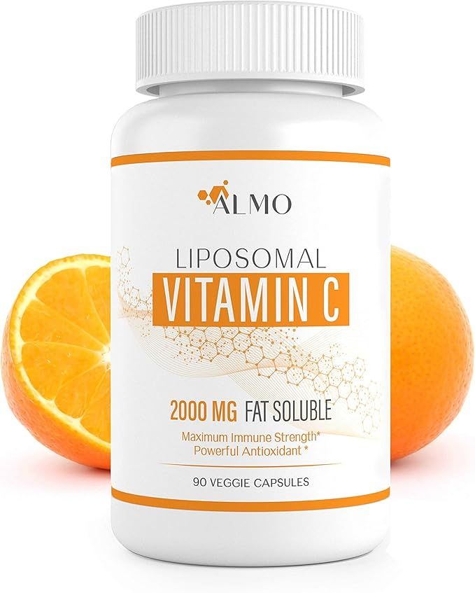 ALMO Liposomal Vitamin C 2000mg - Immune System & Collagen Booster - High Absorption Ascorbic Aci... | Amazon (US)