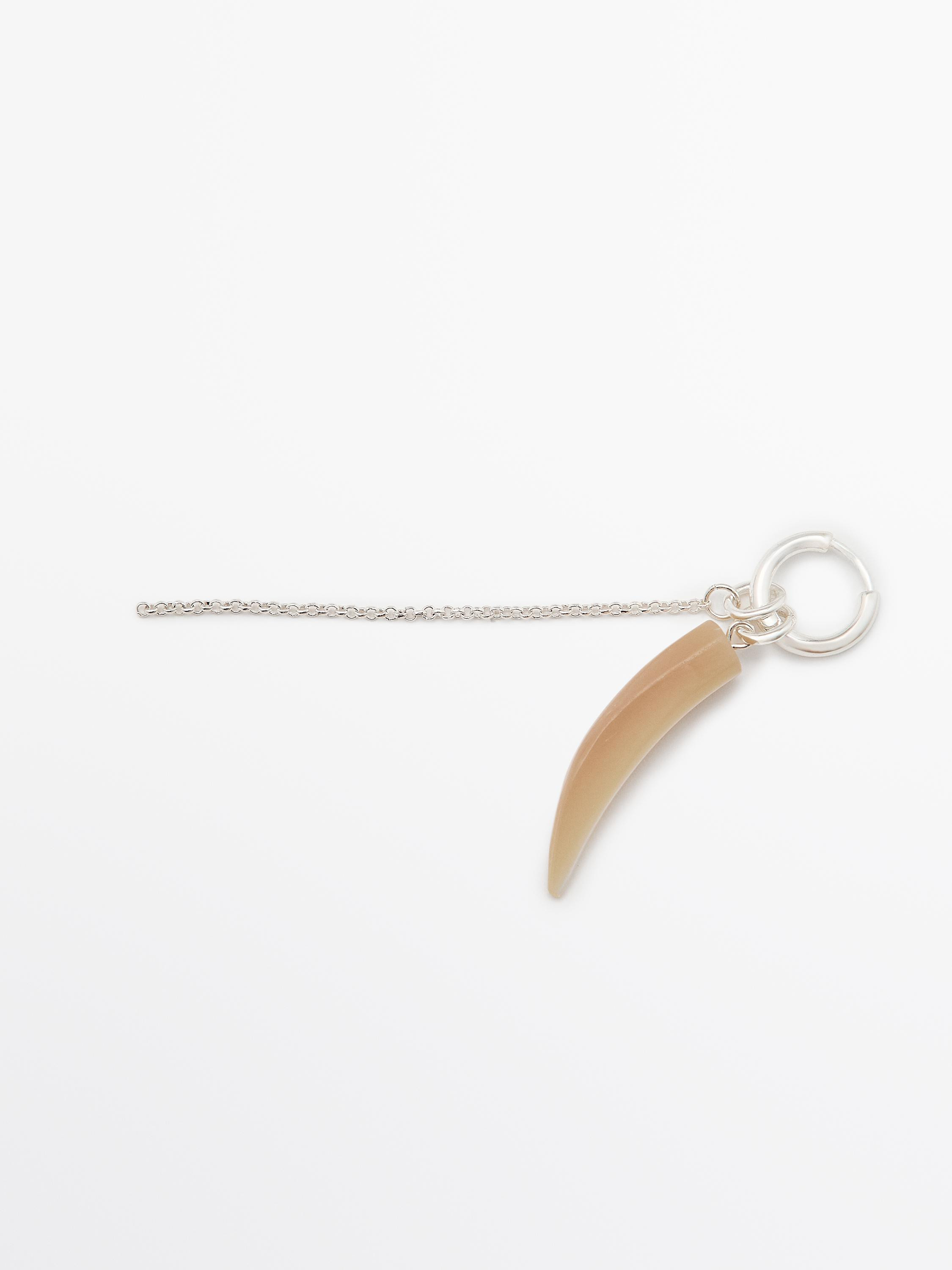 Stone ring earrings | Massimo Dutti UK