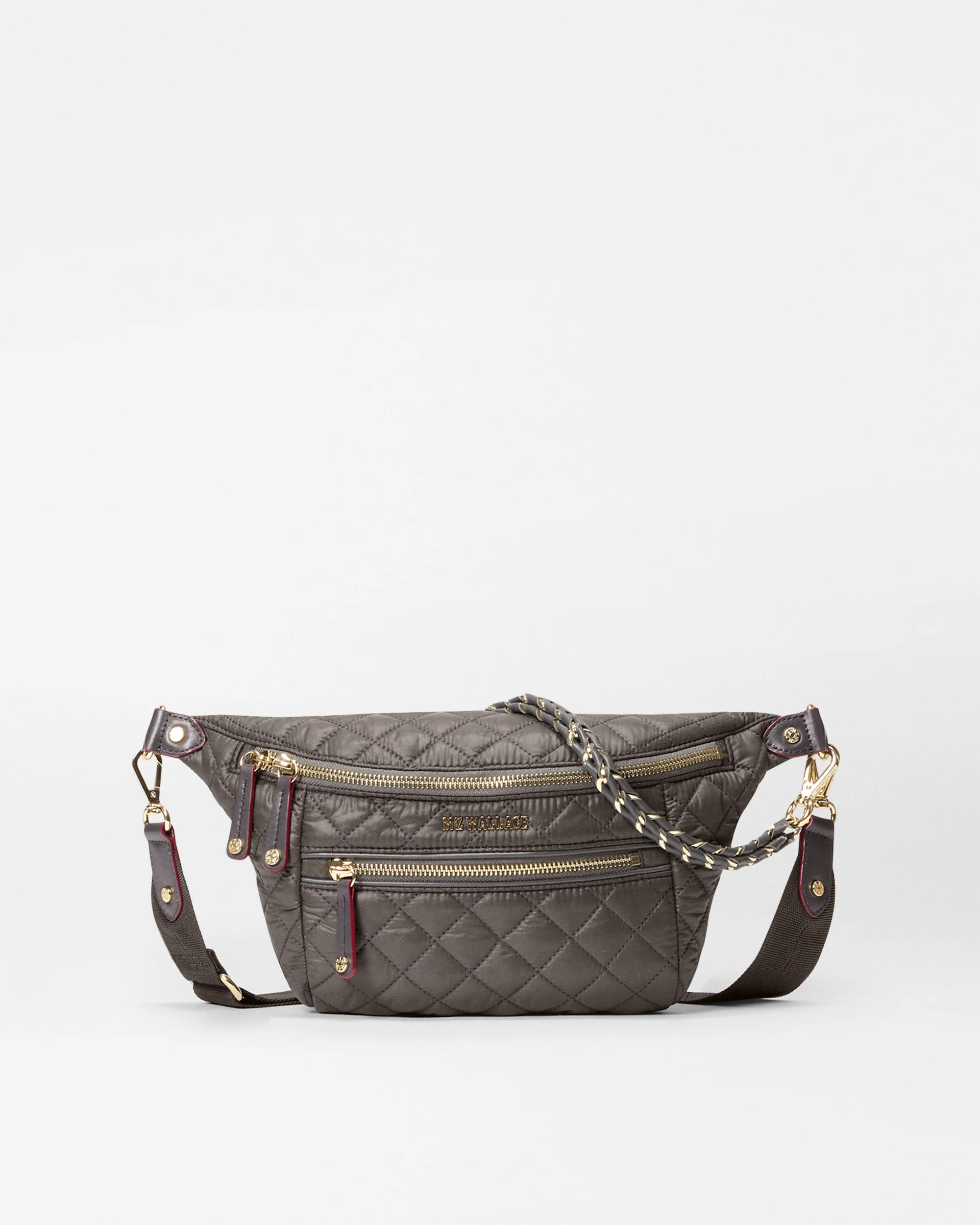 MZ Wallace Magnet Gray Small Crosby Crossbody Sling Bag | MZ Wallace | MZ Wallace