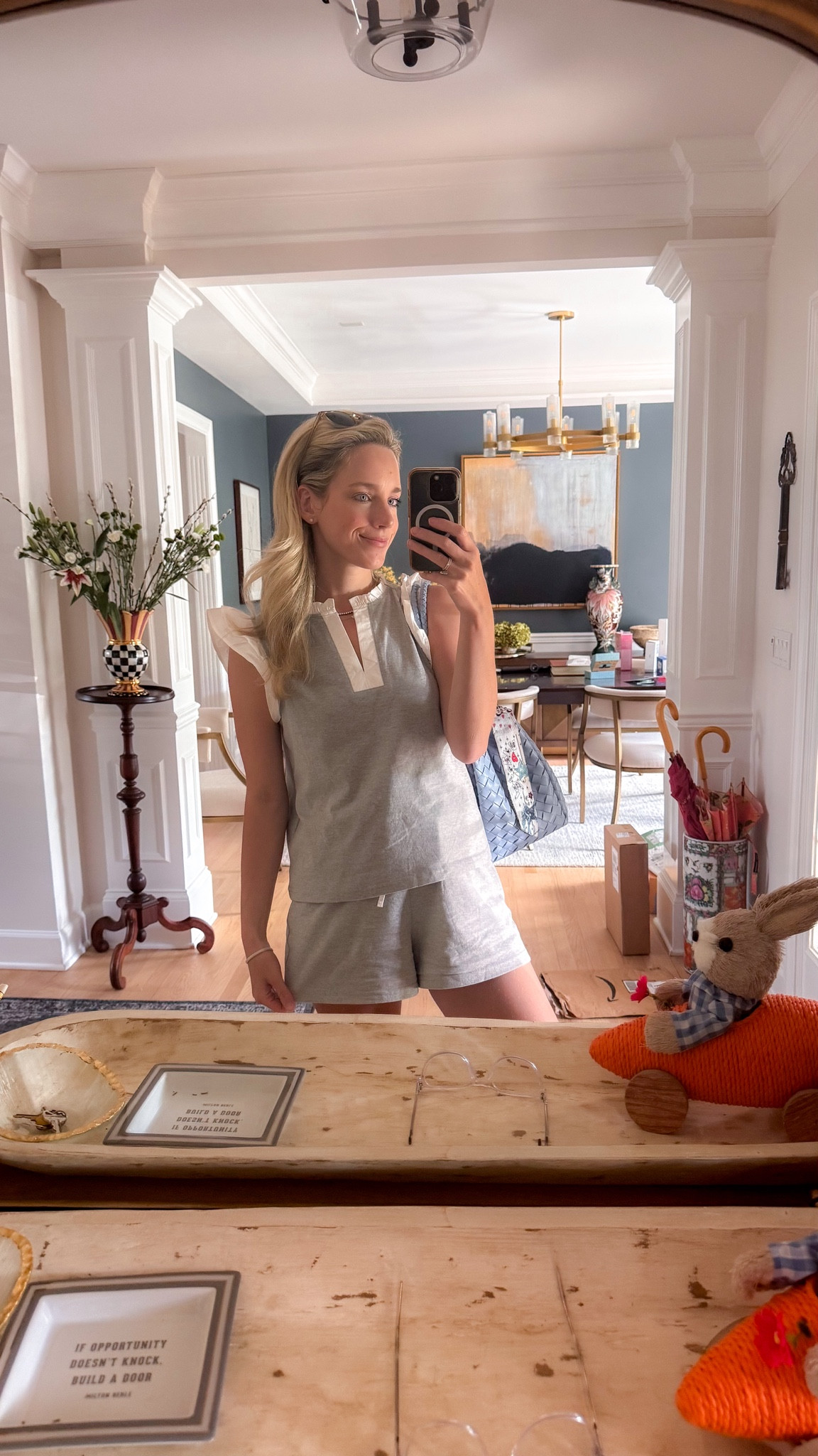 2 piece set matching set amazon fashion amazon set colorblock set preppy outfit preppy fashion mom outfit casual outfit affordable outfit ruffle shorts set grey shorts top set 

 #LTKgrwm #LTKootd #LTKmomlife