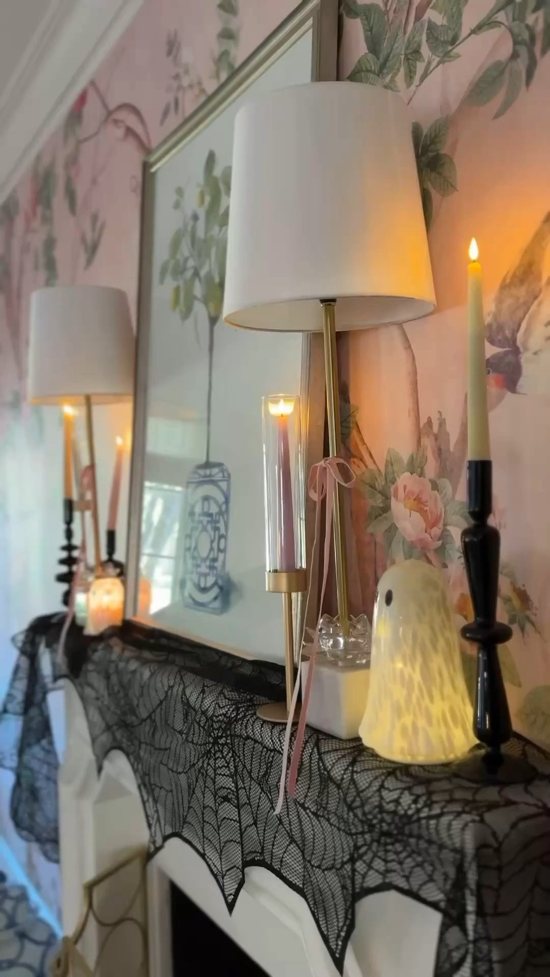 When a few thoughtful pieces come together… ✨🎃 This elevated Halloween mantle proves you don’t need much to make a statement. Soft candlelight, layered textures, and just a touch of spooky magic make it both chic and cozy. Sometimes less really is more. 🕯️🍂🕸️

#HalloweenMantle #ElevatedHalloween #CozyHalloween #IntentionalHome #SeasonalDecor #HolidayHomeVibes #SpookyChic #FallTouches #WhimsicalHome #CaseyLeighStyle 

#LTKParties #LTKSeasonal #LTKHome