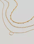 Three-Piece Dotted Chain Necklace Set | Madewell