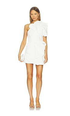 Acler Oake Mini Dress in Ivory from Revolve.com | Revolve Clothing (Global)